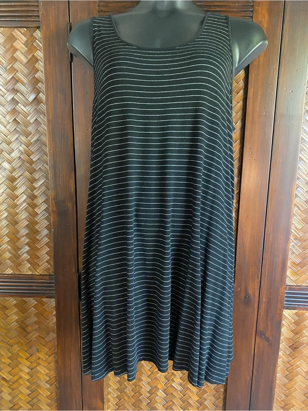 COMFY USA - BLK/WHT Aline Tunic 1X
